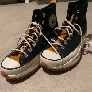 Converse wedge leather shoe